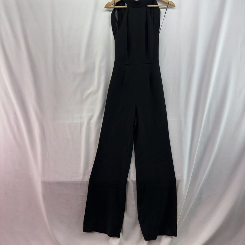 Sans Faff Tie Back Jumpsuit in Black
